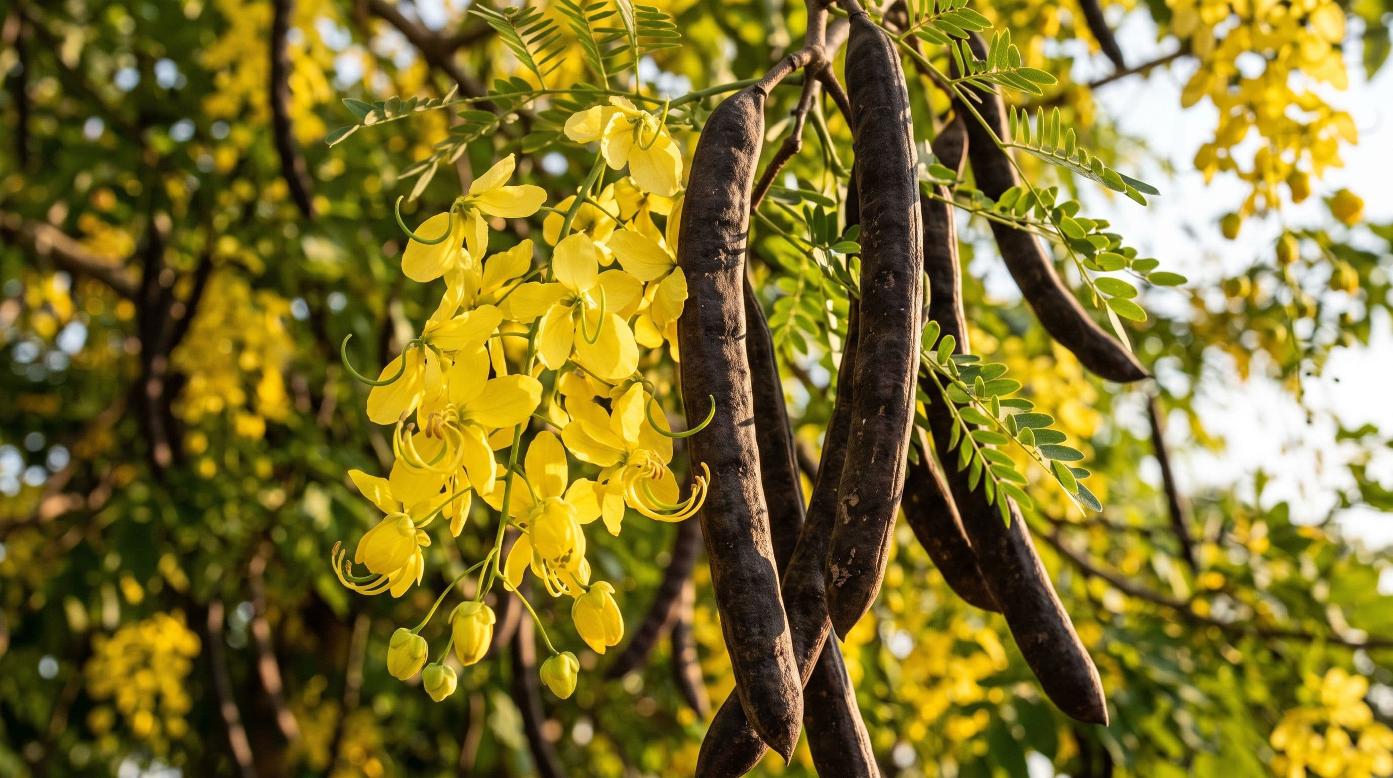 Hıyarşember / Hint Hıyarı (Latince: Cassia fistula)